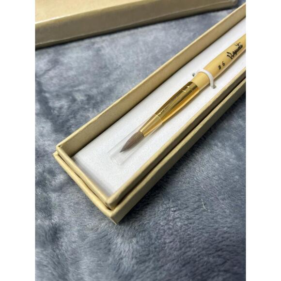 Acrylic Kolinsky Nail Brush 6 Professional Wood Handle New Genuine Lot of 2 - Picture 3 of 5